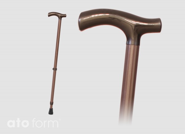 T-Griff Gehstock Höhenverstellbar