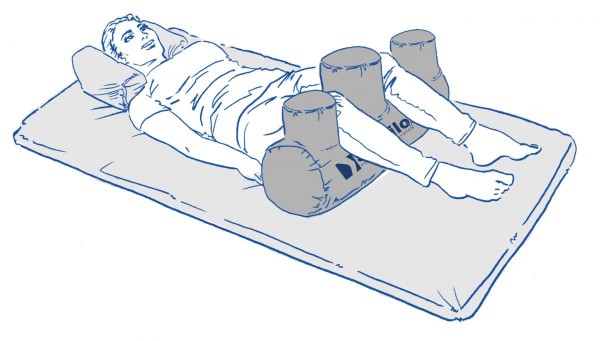 StabiloBed® Zylindrisches Kissen mit Abduktionskeil