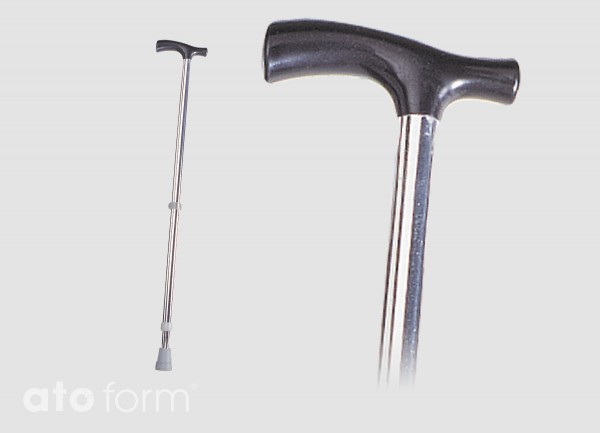 T-Griff Gehstock Höhenverstellbar