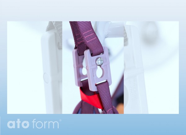 Badetuch High Easy, gep. Beinschlaufen, Clip-Aufhängung