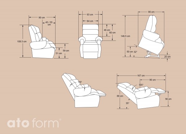 Aufstehsessel Cocoon Lederimitat