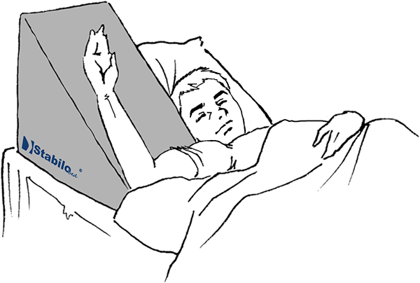 StabiloBed® Hochlagerungskeil für Unterarm, thermoaktiv