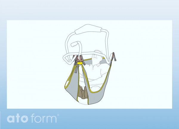 Badetuch High Easy für Beinamputierte, Clip-Aufhängung