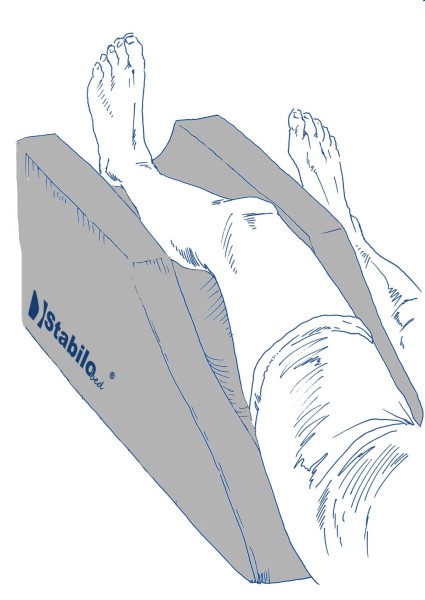 StabiloBed® Thermoaktive Braunschiene mit Fußstütze