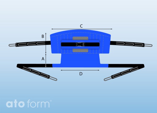 Kreuzplattengurt mit Wildleder-Innenbezug für Vita-Lift
