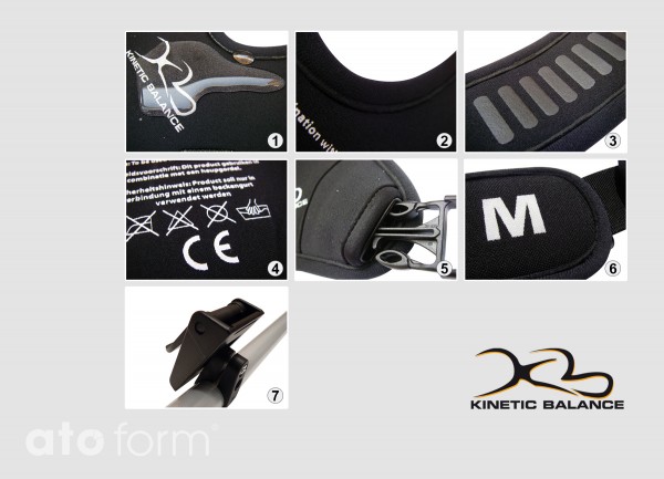 Kinetic Balance Knöchelpositionierung mit Klettverschluss