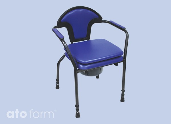 New Open Toilettenstuhl (Modell 2023) mit Abdeckplatte, Höhe verstellbar