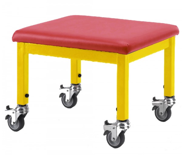 Höhenverstellbarer Drehhocker Wheely Stool