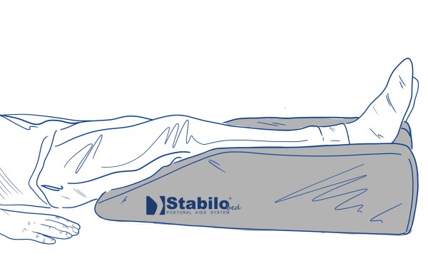 StabiloBed® Thermoaktive Braunschiene mit Fußstütze