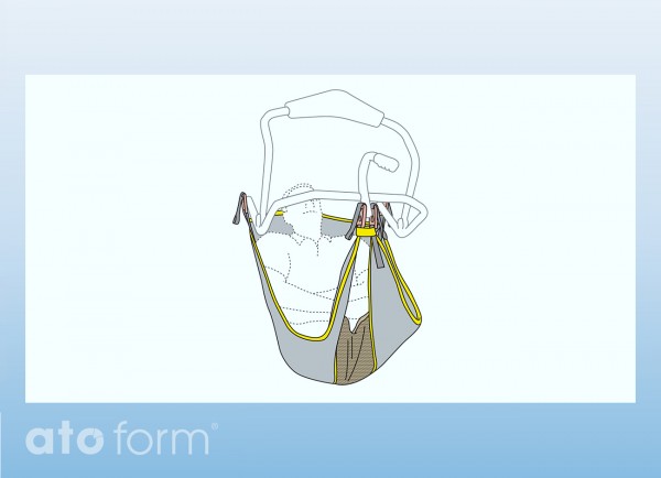 Badetuch High Easy für Beinamputierte, Clip-Aufhängung