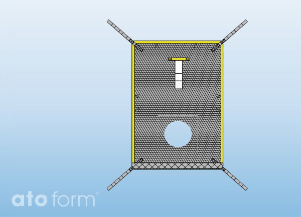 Longseat Badetuch mit Hygieneaussparung
