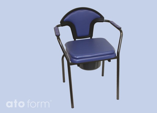 New Open Toilettenstuhl (Modell 2023) mit Abdeckplatte, Höhe fix