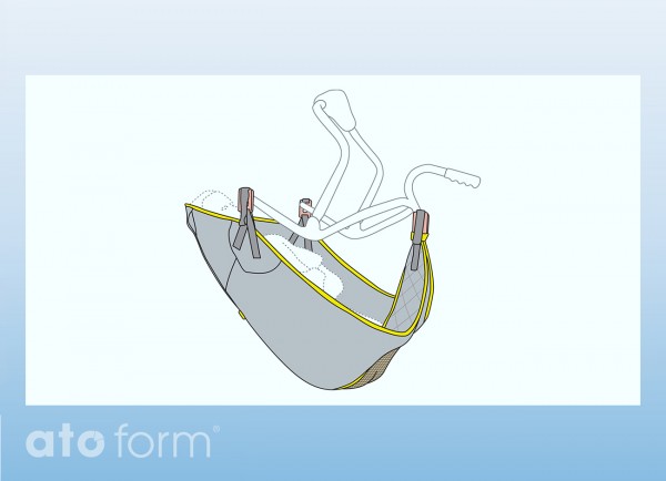 Badetuch High Easy für Beinamputierte, Clip-Aufhängung