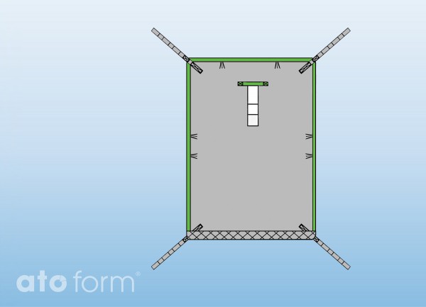 Standard Longseat mit gep. Beinschlaufen