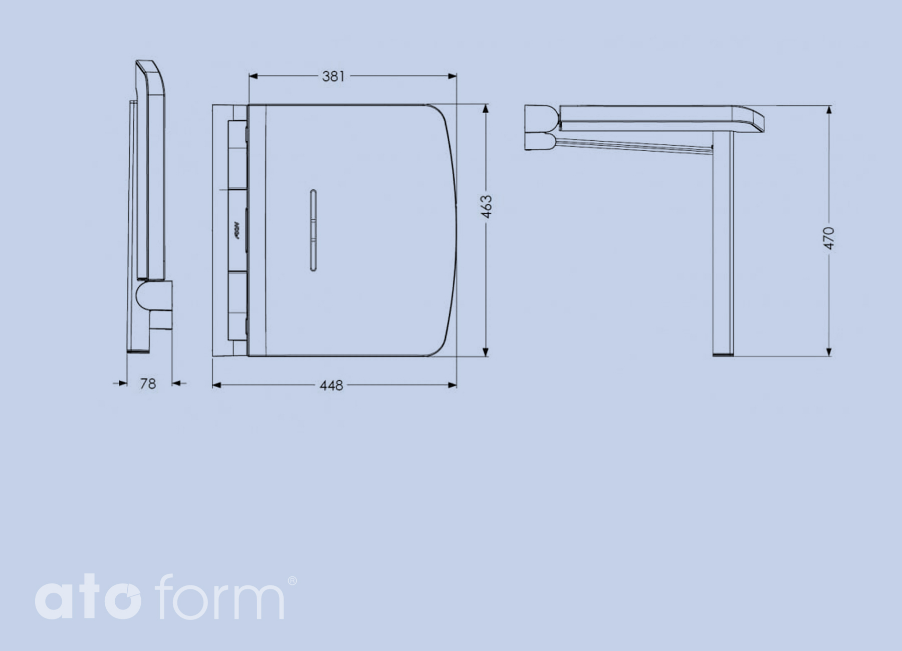 Duschklappsitz Onyx Technische Daten