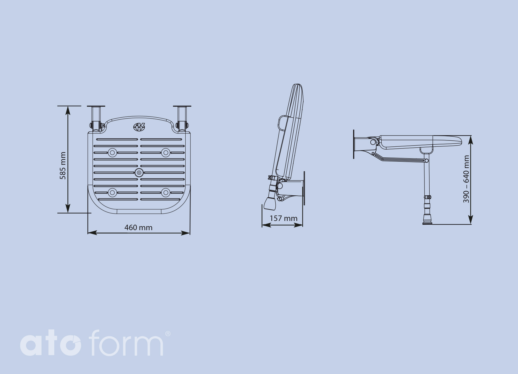 Duschklappsitz 4000, Standard