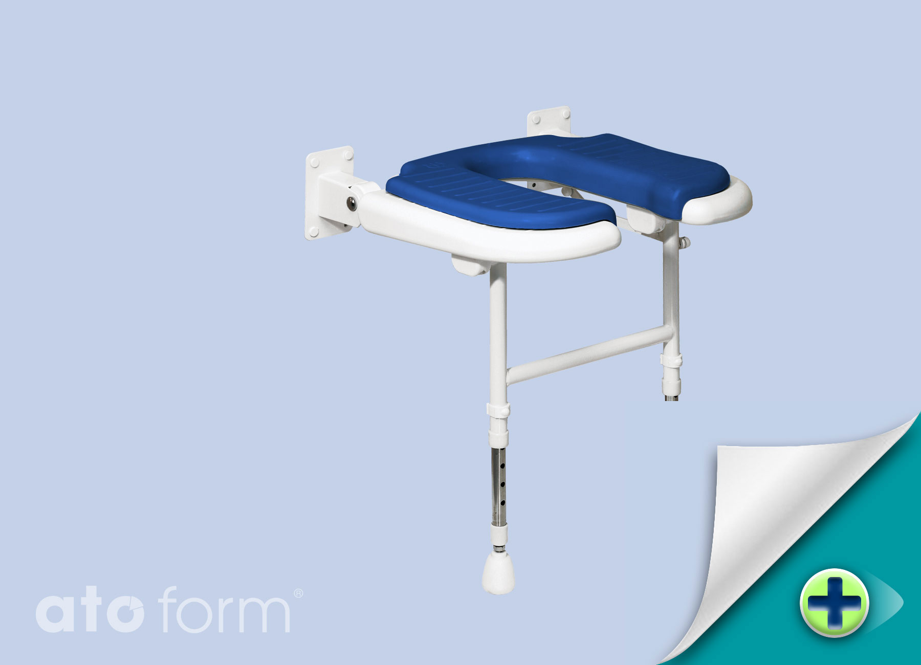 Duschklappsitz 4000, Standard mit Ausschnitt für die Intimpflege