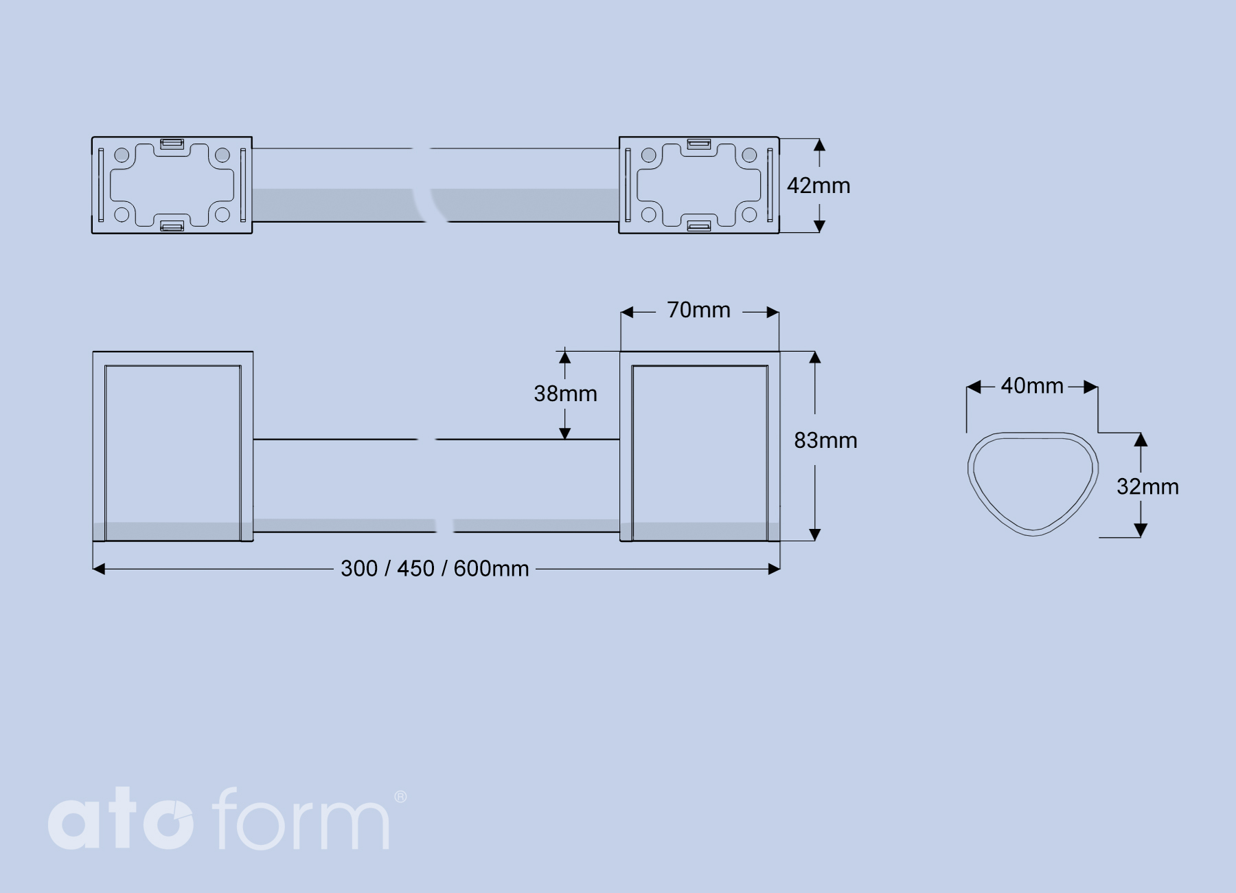 Onyx Haltegriffe Technische Daten