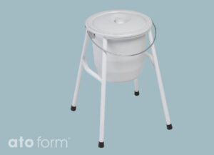 Toiletteneimer mit Gestell freistehend