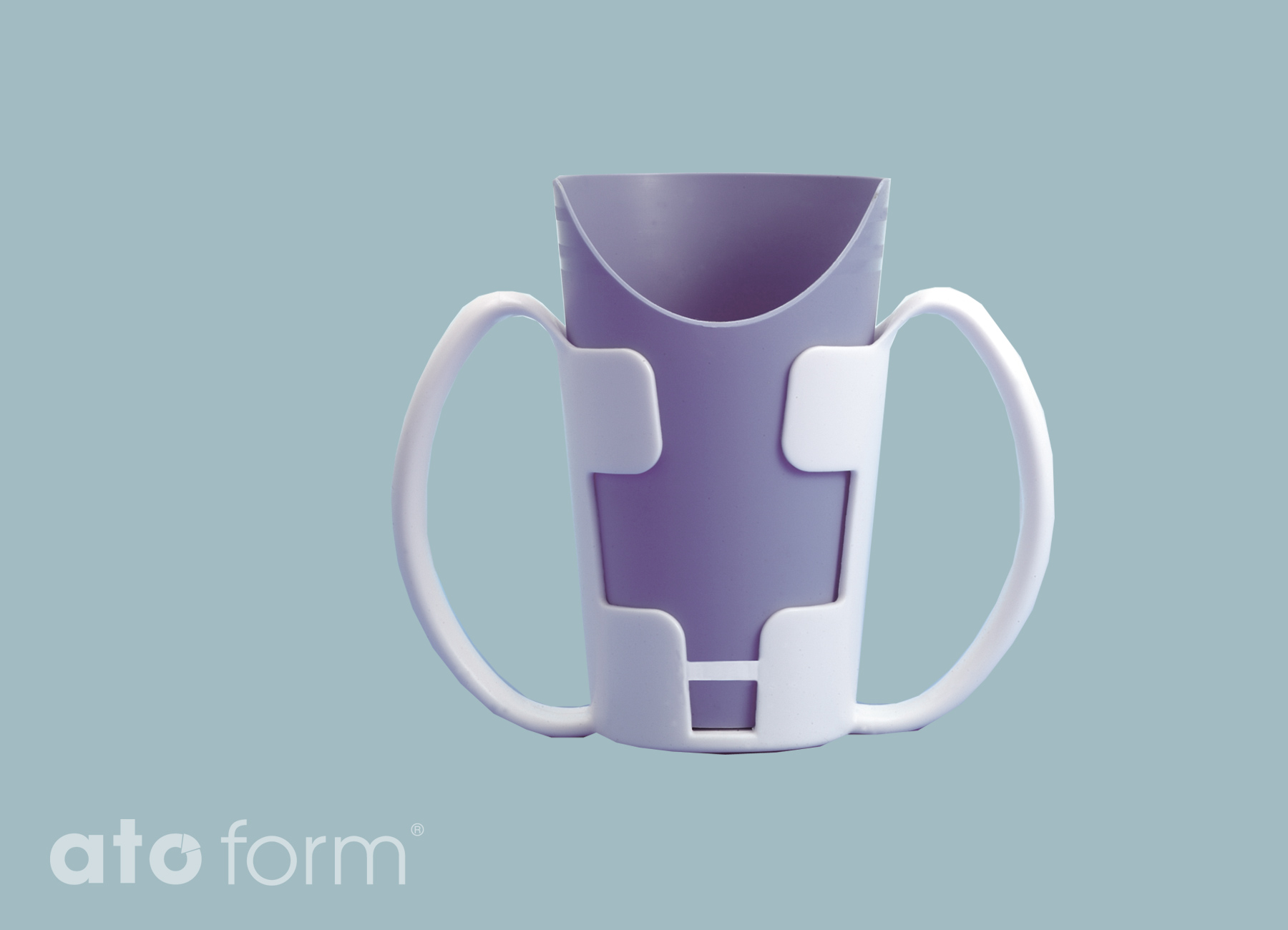 Halterung mit 2 Griffen für Trinkbecher