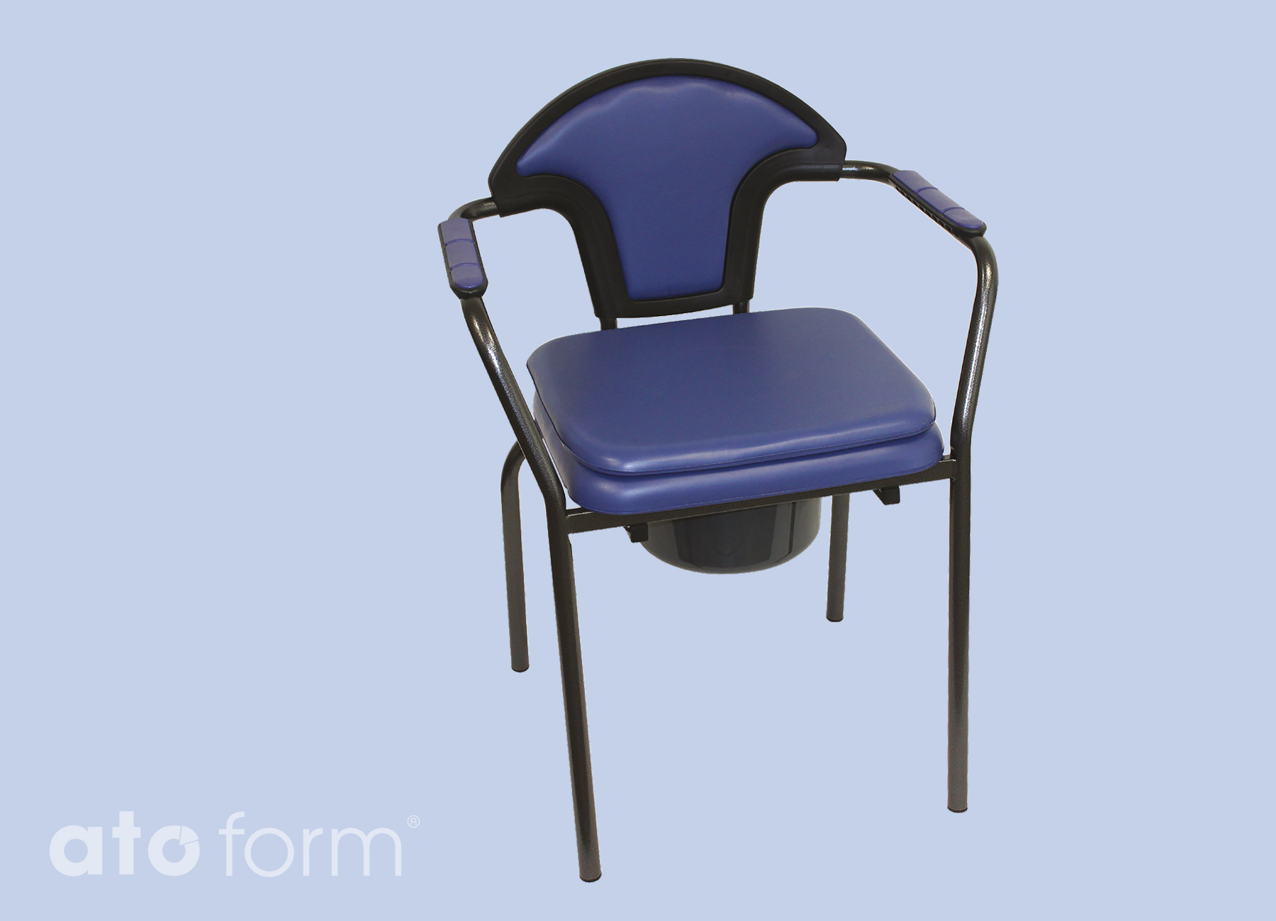 New Open (Modell 2023) Toilettenstuhl mit Abdeckplatte, Höhe fix