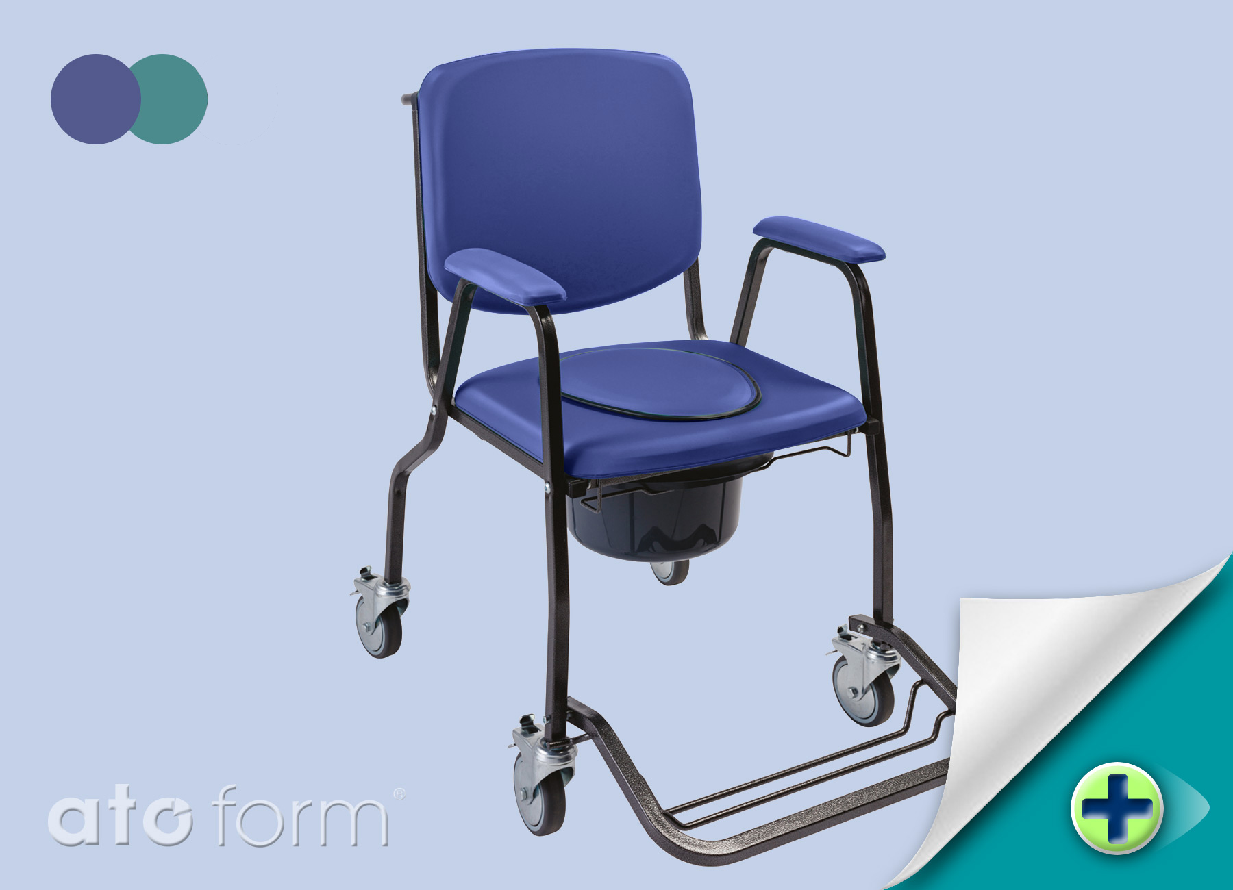 Confort Toilettenrollstuhl Standardsitzplatte