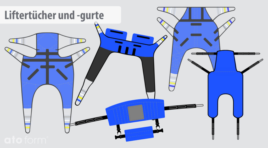 Liftertücher und Aufstehgurte