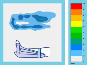 Heel Up Long Grafik Druckbild