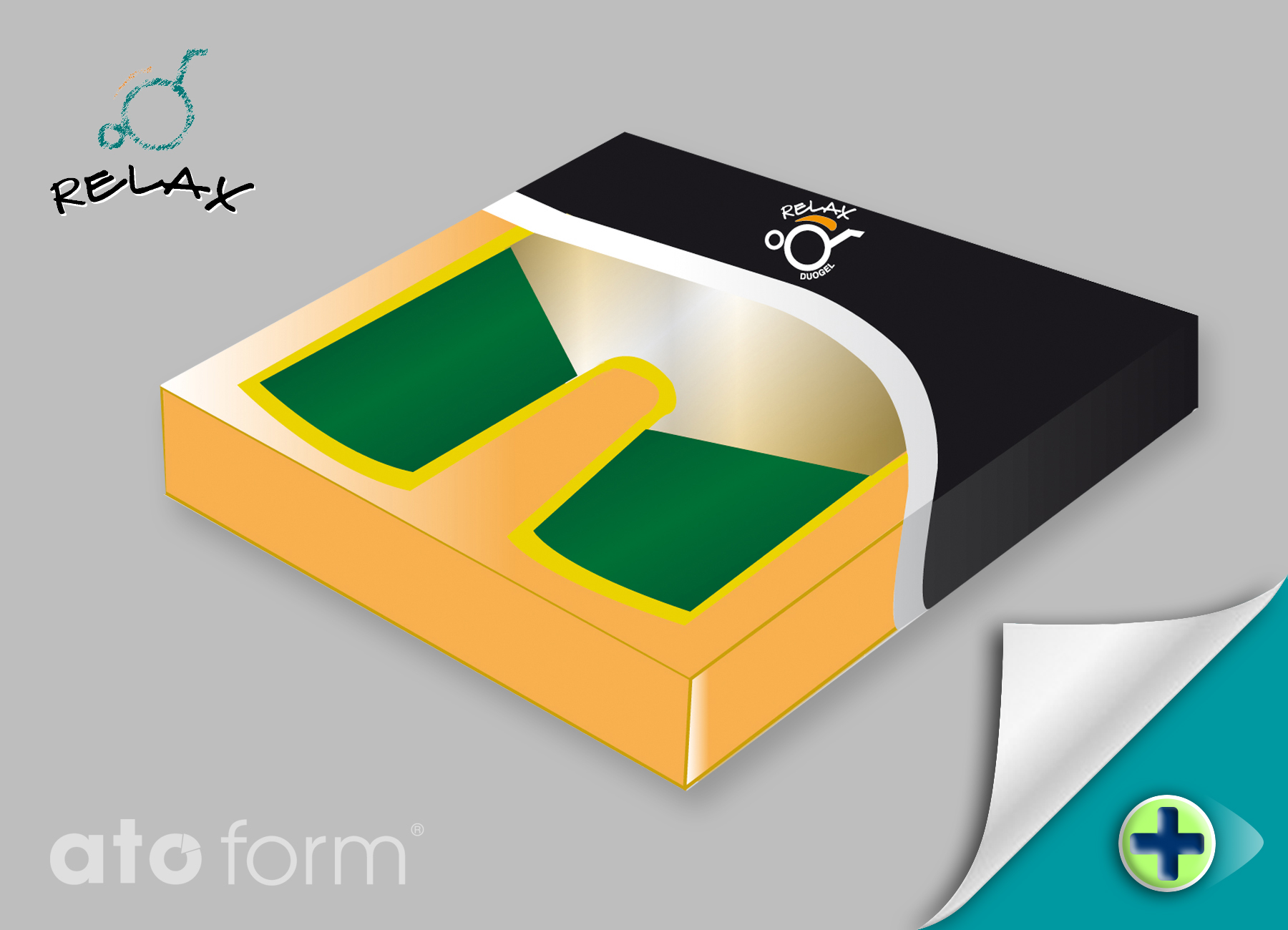 Antidekubitus-Sitzkissen Duogel