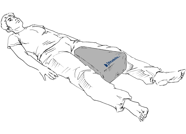 Anwendung StabiloBed Beinabduktionskissen
