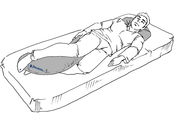 Anwendung Lateral Positionierungskissen