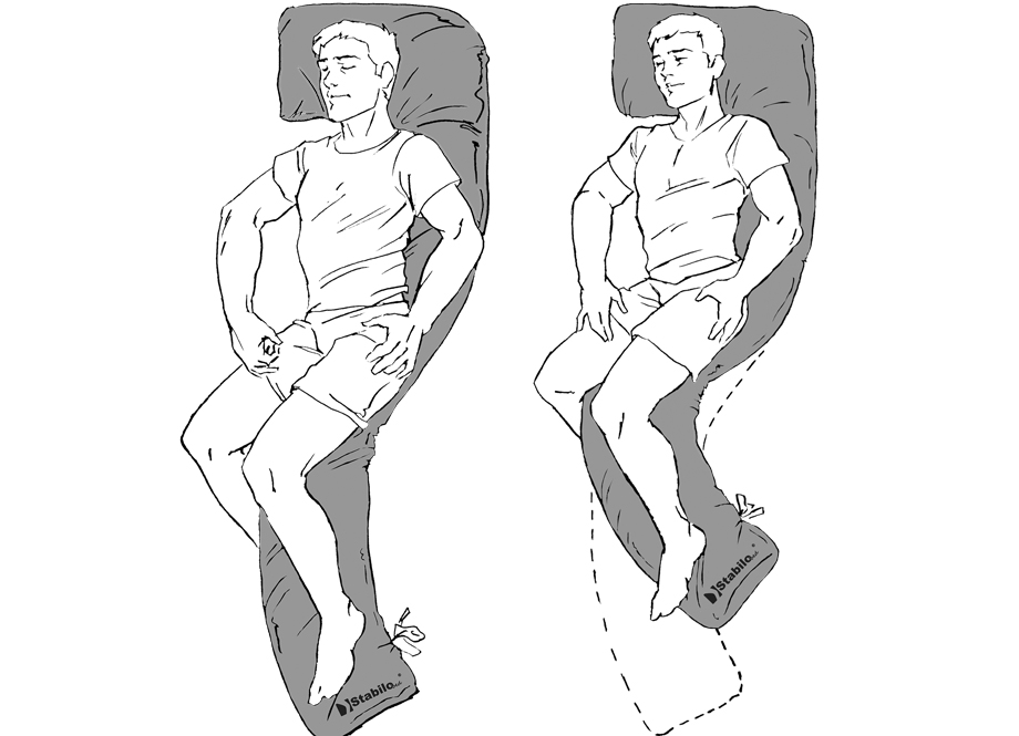 Anwendung Lateral Positionierungskissen