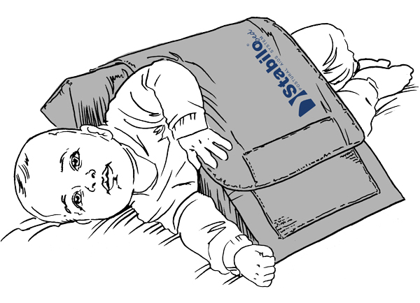 Anwendung Reflux-Baby-Keil