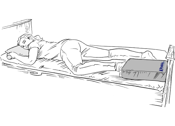 Anwendung StabiloBed Universal Positionierungskissen