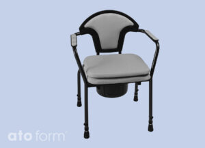 New Open Toilettenstuhl (Modell 2023) mit Abdeckplatte, Höhe verstellbar