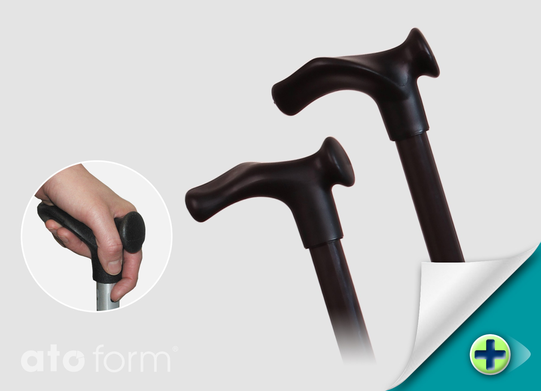 Gehstock Anatomisch Bronze