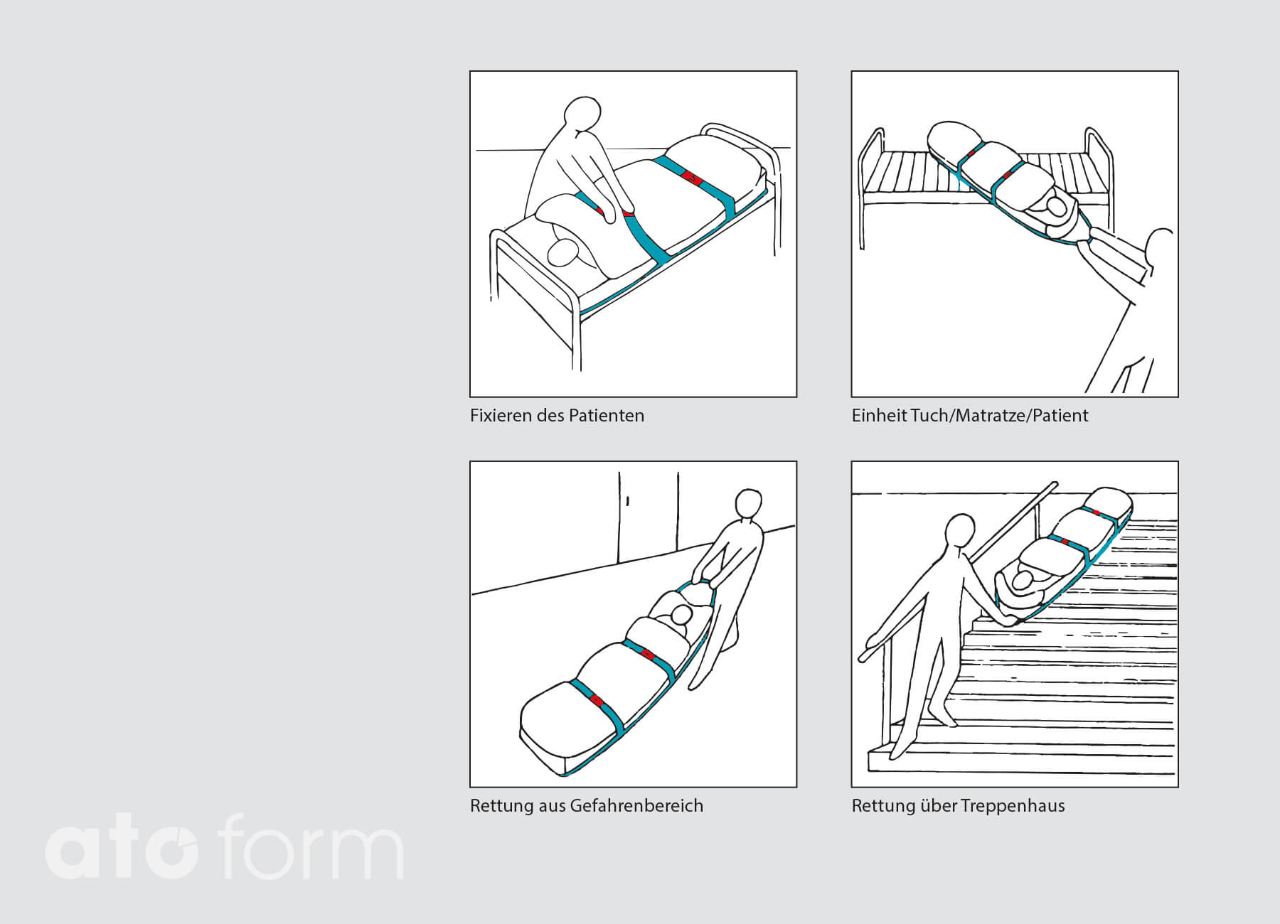Evakuierungs-Matratzenbezug HEA212SP – Bild 2
