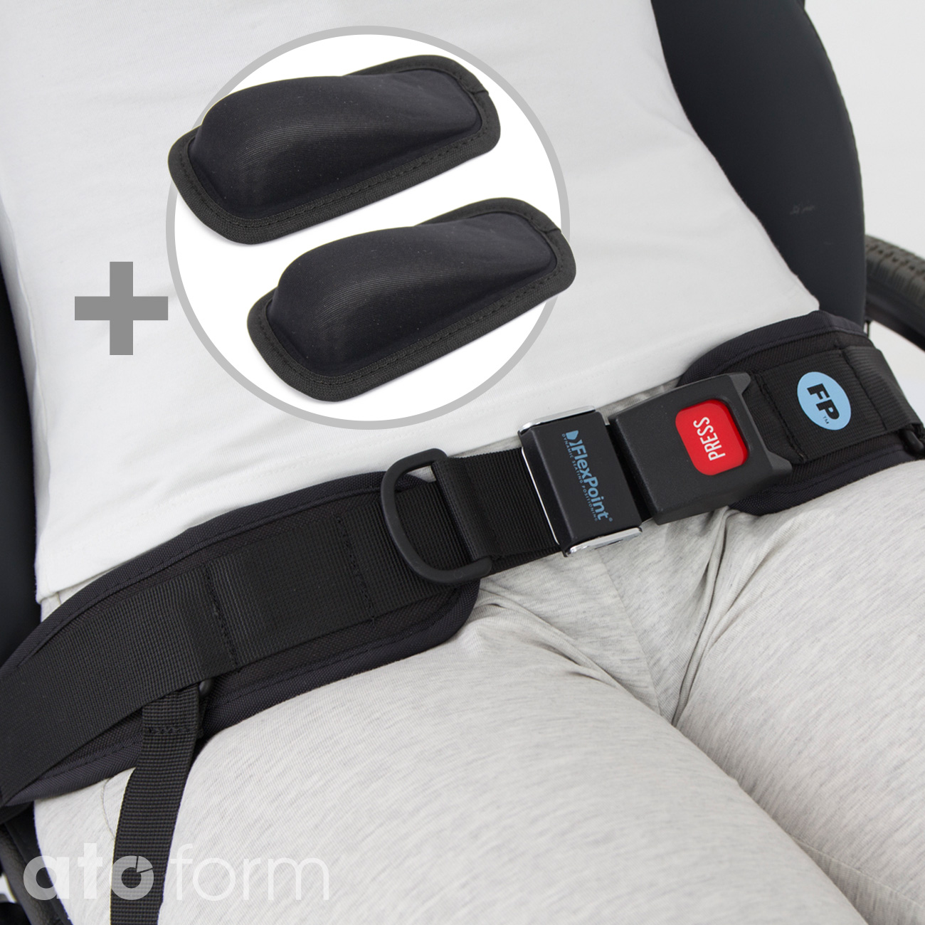 FlexPoint® dynamischer 4-Punkt-Hüftgurt mit Entlastungspolster