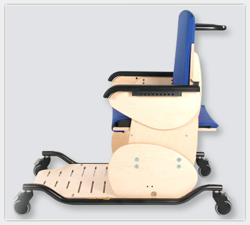 Fahrbares Untergestell mit Schiebegriff für Therapiestuhl Hardrock