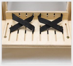 Fußbrett und Fußriemen für Therapiestuhl Brookfield